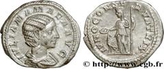 JULIA MAMEE (+235) Julia Mamaea Fille de Julia Mوsa, mère d'Alexandre Sévère - Augusta (221-235) Denier 222 N° brm_187998 Date : 222 Nom de l'atelier : Rome Métal : argent Diamètre : 18,50mm Axe des c