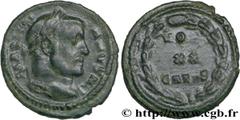GALERE (1/03/293-5/05/311) Galerius Valerius Maximianus César (1/03/293-1/05/305) Huitième de follis ou huitième de nummus 303 N° brm_188123 Date : 303 Nom de l'atelier : Trèves Métal : cuivre Diamètr