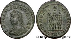 CONSTANCE II (8/11/324-3/11/361) Flavius Julius Valerius Constantius César (8/11/324-9/09/337) Centenionalis ou nummus 326-327 N° brm_188180 Date : 326-327 Nom de l'atelier : Héraclée Métal : cuivre D