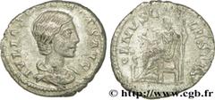 JULIA SOEMIAS (+222) Julia Soوmias Mère d'Elagabal, fille de Julia Maésa, sœur de Julia Mamée - Augusta (219-222) Denier 219 N° brm_190653 Date : 219 Nom de l'atelier : Rome Métal : argent Diamètre : 