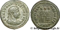 CONSTANTIN II (1/03/317-04/340) Flavius Claudius Julius Constantinus César (1/03/317-9/09/337) Centenionalis ou nummus 327-329 N° brm_192478 Date : 327-329 Nom de l'atelier : Héraclée Métal : cuivre D