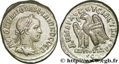 PHILIPPE II (05/244-09/249) Marcus Julius Philippus Auguste (04/247-09/249) Tétradrachme syro-phénicien 249 N° brm_192787 Date : 249 Nom de l'atelier : Antioche Métal : billon Diamètre : 26,00mm Axe d