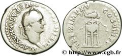 TITUS (1/07/69-13/09/81) Titus Flavius Vespasianus Auguste (24/06/79-13/09/81) Denier 80 N° brm_192940 Date : 80 Nom de l'atelier : Rome Métal : argent Diamètre : 18mm Axe des coins : 6h. Poids : 3,16