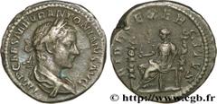 ELAGABAL (16/05/218-12/03/222) Marcus Aurelius Antoninus Denier 218 N° brm_193477 Date : 218 Nom de l'atelier : Rome Métal : argent Diamètre : 19mm Axe des coins : 12h. Poids : 2,77g. Degré de rareté 