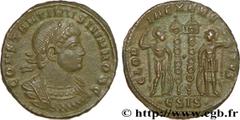 CONSTANTIN II (1/03/317-04/340) Flavius Claudius Julius Constantinus César (1/03/317-9/09/337) Centenionalis ou nummus 330-333 N° brm_195393 Date : 330-333 Nom de l'atelier : Siscia Métal : cuivre Dia