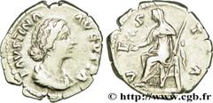 FAUSTINE JEUNE (+175) Annia Galeria Faustina Augusta (146-175) Denier 161-164 N° brm_196921 Date : 161-164 Nom de l'atelier : Rome Métal : argent Diamètre : 18,5mm Axe des coins : 6h. Poids : 3,41g. D