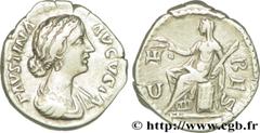 FAUSTINE JEUNE (+175) Annia Galeria Faustina Augusta (146-175) Denier 161-164 N° brm_196923 Date : 161-164 Nom de l'atelier : Rome Métal : argent Diamètre : 19mm Axe des coins : 12h. Poids : 3,62g. Et