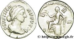 FAUSTINE JEUNE (+175) Annia Galeria Faustina Augusta (146-175) Denier 161-164 N° brm_196924 Date : 161-164 Nom de l'atelier : Rome Métal : argent Diamètre : 18,5mm Axe des coins : 6h. Poids : 3,37g.  