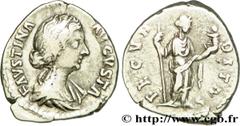 FAUSTINE JEUNE (+175) Annia Galeria Faustina Augusta (146-175) Denier 161-165 N° brm_197437 Date : 161-165 Nom de l'atelier : Rome Métal : argent Diamètre : 18,5mm Axe des coins : 12h. Poids : 3,24g. 