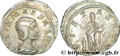 JULIA MAESA (+223 ou 226) Julia Mوsa Sœur de Julia Domna, mère de Julia Soémias et de Julia Mamée, grand-mère d'Elagabal et d'Alexandre Sévère - Augusta (218-223/226) Denier 218-220 N° brm_198847 Date