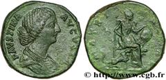 FAUSTINE JEUNE (+175) Annia Galeria Faustina Augusta (146-175) Sesterce 165-175 N° brm_199258 Date : 165-175 Nom de l'atelier : Rome Métal : bronze Diamètre : 29,5mm Axe des coins : 12h. Poids : 25,18
