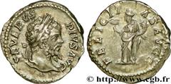 SEPTIME SEVERE (13/04/193-4/02/211) Lucius Septimius Severus Denier 205 N° brm_199881 Date : 205 Nom de l'atelier : Rome Métal : argent Diamètre : 19mm Axe des coins : 6h. Poids : 3,26g.   Etat de con