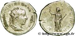 TREBONIEN GALLE (06/251-06/253) Caius Vibius Trebonianus Gallus Antoninien 252 N° brm_200257 Date : 252 Nom de l'atelier : Rome Métal : billon Diamètre : 21,5mm Axe des coins : 1h. Poids : 3,31g.   Et
