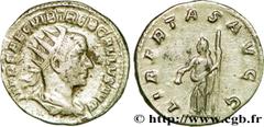 TREBONIEN GALLE (06/251-06/253) Caius Vibius Trebonianus Gallus Antoninien fin 251 - mi 252 N° brm_200264 Date : fin 251 - mi 252 Nom de l'atelier : Rome Métal : billon Diamètre : 20,5mm Axe des coins