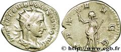 VOLUSIEN (06/251-06/253) Caius Vibius Afinius Gallus Vendumnianus Volusianus Auguste (11/251-05/253) Antoninien fin 251 - mi 252 N° brm_200298 Date : fin 251 - mi 252 Nom de l'atelier : Rome Métal : b