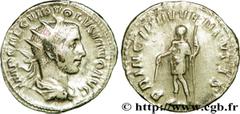 VOLUSIEN (06/251-06/253) Caius Vibius Afinius Gallus Vendumnianus Volusianus Auguste (11/251-05/253) Antoninien 251 N° brm_200304 Date : 251 Nom de l'atelier : Rome Métal : billon Diamètre : 21mm Axe 