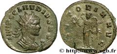 CLAUDE II LE GOTHIQUE (09/268-06-08/270) Marcus Aurelius Claudius Antoninien 268-269 N° brm_200322 Date : 268-269 Nom de l'atelier : Rome Métal : billon Diamètre : 20,5mm Axe des coins : 12h. Poids : 