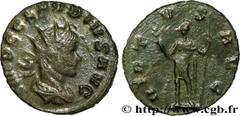 CLAUDE II LE GOTHIQUE (09/268-06-08/270) Marcus Aurelius Claudius Antoninien 269 N° brm_200386 Date : 269 Nom de l'atelier : Rome Métal : billon Diamètre : 20,5mm Axe des coins : 12h. Poids : 2,82g. D