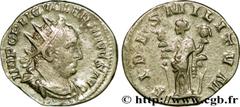 VALERIEN Ier (07/253-06/260) Publius Licinius Valerianus Antoninien  fin 254 N° brm_200617 Date : fin 254 Nom de l'atelier : Rome Métal : billon Diamètre : 19,5mm Axe des coins : 12h. Poids : 3,18g. D