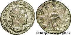 VALERIEN Ier (07/253-06/260) Publius Licinius Valerianus Antoninien 255 N° brm_200626 Date : 255 Nom de l'atelier : Antioche Métal : billon Diamètre : 21mm Axe des coins : 6h. Poids : 4,21g. Degré de 
