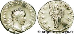 VOLUSIEN (06/251-06/253) Caius Vibius Afinius Gallus Vendumnianus Volusianus Auguste (11/251-05/253) Antoninien fin 252 N° brm_201667 Date : fin 252 Nom de l'atelier : Milan Métal : billon Diamètre : 
