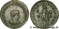 CONSTANTIN II (1/03/317-04/340) Flavius Claudius Julius Constantinus César (1/03/317-9/09/337) Centenionalis ou nummus 317 N° brm_202373 Date : 317 Nom de l'atelier : Trèves Métal : cuivre Diamètre : 