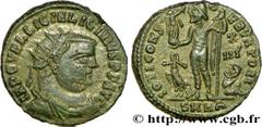 LICINIUS Ier (11/08/308-09/324) Valerius Licinianus Licinius Follis ou nummus 321-324 N° brm_205308 Date : 321-324 Nom de l'atelier : Héraclée Métal : cuivre Diamètre : 19mm Axe des coins : 11h. Poids
