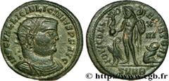 LICINIUS Ier (11/08/308-09/324) Valerius Licinianus Licinius Follis ou nummus 321-324 N° brm_205339 Date : 321-324 Nom de l'atelier : Héraclée Métal : cuivre Diamètre : 19mm Axe des coins : 12h. Poids