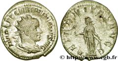 TREBONIEN GALLE (06/251-06/253) Caius Vibius Trebonianus Gallus Antoninien 253 N° brm_208262 Date : 253 Nom de l'atelier : Rome Métal : billon Diamètre : 22mm Axe des coins : 12h. Poids : 3,75g. Degré