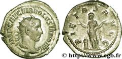 VOLUSIEN (06/251-06/253) Caius Vibius Afinius Gallus Vendumnianus Volusianus Auguste (11/251-05/253) Antoninien 253 N° brm_208295 Date : 253 Nom de l'atelier : Rome Métal : billon Diamètre : 22,5mm Ax