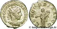 VOLUSIEN (06/251-06/253) Caius Vibius Afinius Gallus Vendumnianus Volusianus Auguste (11/251-05/253) Antoninien 253 N° brm_208376 Date : 253 Nom de l'atelier : Rome Métal : billon Diamètre : 21,5mm Ax
