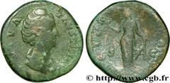 FAUSTINE MERE (+141) Annia Galeria Faustina Consécration d'Antonin le Pieux Sesterce c. après 147 N° brm_208552 Date : c. après 147 Nom de l'atelier : Rome Métal : cuivre Diamètre : 33mm Axe des coins
