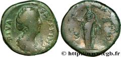 FAUSTINE MERE (+141) Annia Galeria Faustina Consécration d'Antonin le Pieux Sesterce c. après 147 N° brm_208666 Date : c. après 147 Nom de l'atelier : Rome Métal : cuivre Diamètre : 32mm Axe des coins