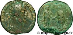COMMODE (166-31/12/192) Lucius Aurelius Commodus Auguste (17/03/180-31/12/192) Sesterce 189 N° brm_208715 Date : 189 Nom de l'atelier : Rome Métal : cuivre Diamètre : 28mm Axe des coins : 12h. Poids :