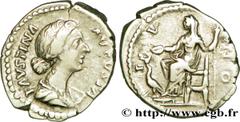 FAUSTINE JEUNE (+175) Annia Galeria Faustina Augusta (146-175) Denier 165-175 N° brm_209819 Date : 165-175 Nom de l'atelier : Rome Métal : argent Diamètre : 19,50mm Axe des coins : 6h. Poids : 3,38g. 
