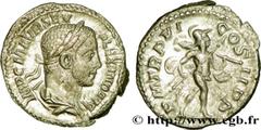 ALEXANDRE SEVERE (10/05/221-22/03/235) Marcus Aurelius Severus Alexander Auguste (13/03/222-22/02/235) Denier 227 N° brm_209869 Date : 227 Nom de l'atelier : Rome Métal : argent Diamètre : 20,00mm Axe