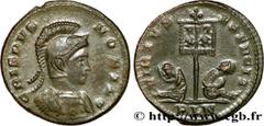 CRISPUS (1/04/317-09/326) Flavius Julius Crispus César (317-326) Centenionalis ou nummus 320-321 N° brm_210126 Date : 320-321 Nom de l'atelier : Londres Métal : cuivre Diamètre : 19,50mm Axe des coins