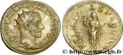TREBONIEN GALLE (06/251-06/253) Caius Vibius Trebonianus Gallus Antoninien 253 N° brm_210684 Date : 253 Nom de l'atelier : Rome Métal : billon Diamètre : 20,5mm Axe des coins : 6h. Poids : 2,79g. Degr