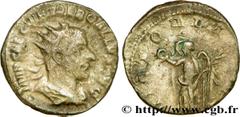 TREBONIEN GALLE (06/251-06/253) Caius Vibius Trebonianus Gallus Antoninien mi 253 N° brm_210689 Date : mi 253 Nom de l'atelier : Rome Métal : billon Diamètre : 20,5mm Axe des coins : 6h. Poids : 3,61g