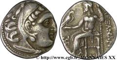 ROYAUME DE MACEDOINE - ANTIGONE LE BORGNE(323-301 avant J.-C.)Monnayage au nom et au type d'Alexandre III le Grand Drachme N° v20_0036    Date : c. 319-310 AC. Nom de l'atelier : Ionie, Colophon Métal
