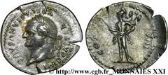 VESPASIEN(1/07/69-24/06/79)Titus Flavius Sabinus Vespasianus Denier N° v21_2388    Date : 77 Nom de l'atelier : Rome Métal : argent Diamètre : 19mm Axe des coins : 6h. Poids : 3,35g. Degré de rareté :