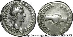 NERVA(18/09/96-25/01/98)Marcus Cocceius Nerva Denier N° v21_2439    Date : 97 Nom de l'atelier : Rome Métal : argent Diamètre : 17,5mm Axe des coins : 6h. Poids : 3,59g. Etat de conservation : TTB Pri