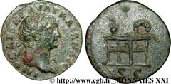 TRAJAN(27/10/97-8/08/117)Marcus Ulpius TraianusAuguste(25/01/98-8/08/117) Semis, (PB, ئ 18) N° v21_2476    Date : 105 Nom de l'atelier : Rome Métal : bronze Diamètre : 18,5mm Axe des coins : 6h. Poids