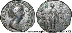 FAUSTINE MERE(+141)Annia Galeria FaustinaConsécration d'Antonin le Pieux Moyen bronze, dupondius ou as, (MB, ئ 25) N° v21_2598    Date : c. après 147 Nom de l'atelier : Rome Métal : bronze Diamètre : 