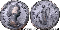 FAUSTINE JEUNE(+175)Annia Galeria FaustinaAugusta(146-175) Sesterce, (GB, ئ 33) N° v21_2647    Date : 156-161 Nom de l'atelier : Rome Métal : bronze Diamètre : 33mm Axe des coins : 12h. Poids : 26,18g