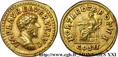 LUCIUS VERUS(7/03/161-02/169)Lucius Aurelius Verus Aureus N° v21_2662    Date : 162 Nom de l'atelier : Rome Métal : or Diamètre : 19,5mm Axe des coins : 6h. Poids : 7,21g. Degré de rareté : R3 Etat de