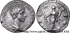 COMMODE(166-31/12/192)Lucius Aurelius CommodusCésar(166-176) Denier N° v21_2678    Date : 175-176 Nom de l'atelier : Rome Métal : argent Diamètre : 18mm Axe des coins : 11h. Poids : 3,54g. Etat de con