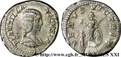 PLAUTILLE(+211)Publia Fulvia PlautillaAugusta(202-205) Denier N° v21_2830    Date : 204 Nom de l'atelier : Rome Métal : argent Diamètre : 18mm Axe des coins : 12h. Poids : 3,51g. Degré de rareté : R1 