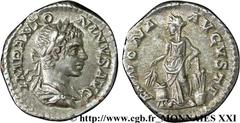 ELAGABAL(16/05/218-12/03/222)Marcus Aurelius Antoninus Denier N° v21_2888    Date : 07-09/219 Nom de l'atelier : Rome Métal : argent Diamètre : 19mm Axe des coins : 5h. Poids : 3,39g. Etat de conserva