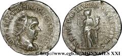 TREBONIEN GALLE(06/251-06/253)Caius Vibius Trebonianus Gallus Antoninien hybride de Valérien Ier N° v21_3124    Métal : billon Diamètre : 22mm Axe des coins : 6h. Poids : 3,78g. Degré de rareté : R3 E